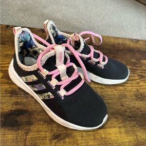 Adidas girls CloudFoam sneakers, size 13